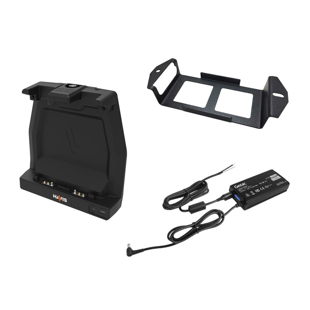 F120 - HAVIS, DS-GTC-1702-4-BW, Vehicle Dock, with standard port replication, with Quad Pass-through (include 120w bare wire vehicle adapter)
